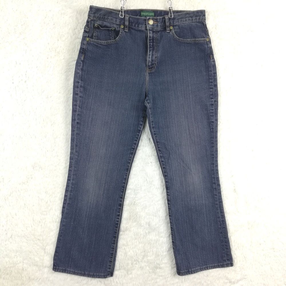 Vtg Lauren Jeans Co Ralph Womens Classic Boot Cut Blue Denim High Rise 12